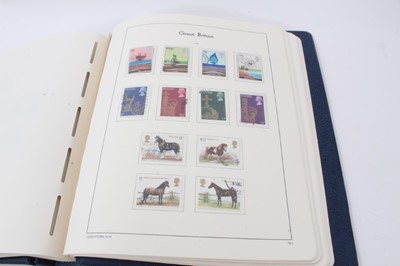 Lot 1370 - Stamps G.B. collection housed in light house albums including 1840 1d black, 1d plates, 1/2d bantams, surface printed etc plus duplicated stock books