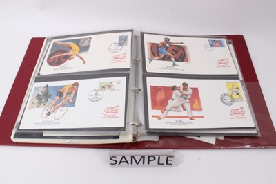 Lot 1371 - Stamps world selection in albums including Royalty, RAF, G.B on country collection, Olympics etc  (2 boxes)