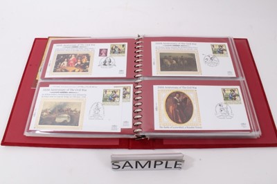 Lot 1378 - Stamps Benham silk issues including G.B. commemoratives, The Royal Collection, Visit of The Pope John Paul II (qty)