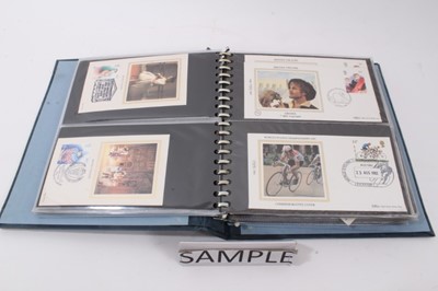 Lot 1378 - Stamps Benham silk issues including G.B. commemoratives, The Royal Collection, Visit of The Pope John Paul II (qty)