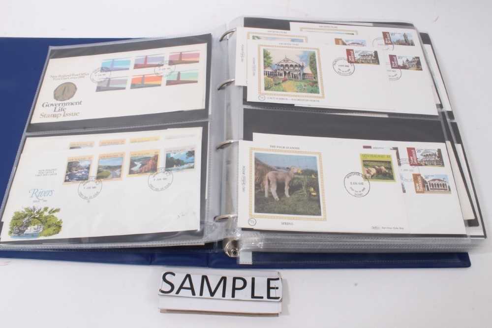 Lot 1382 - Stamps Commonwealth covers in albums including New Zealand, Gibraltar, Caribbean etc