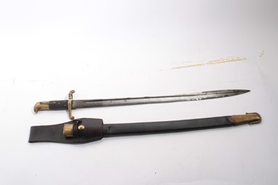 Lot 1039 - Victorian Lancaster sword bayonet