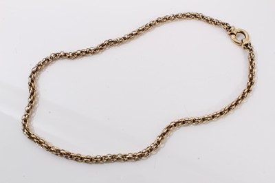 Lot 569 - 9ct gold necklace