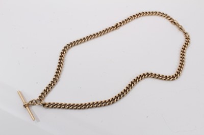 Lot 570 - 9ct gold watch chain