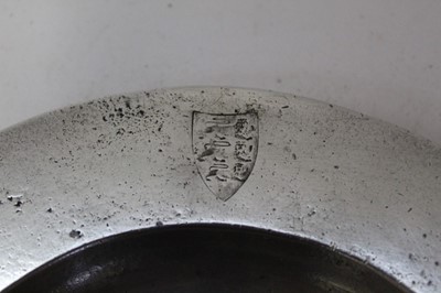 Lot 2602 - Two pewter dishes