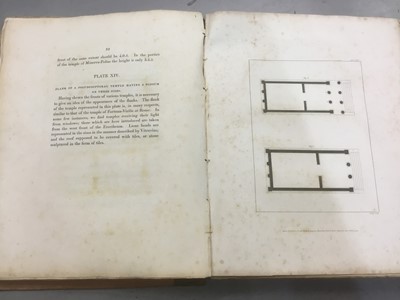 Lot 1722 - Vitruvius - The Civil Architecture of Vitruvius comprising those books of the author which relate to the public and private edifices of the ancients, Longman, Hurst, Rees, Orme and Brown, London 18...