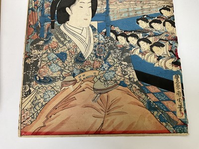 Lot 324 - Late 19th / early 20th century Japanese woodblock print