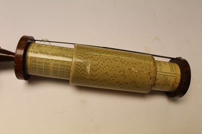 Lot 2590 - Fuller's Spiral Slide Rule calculator with mahogany ends