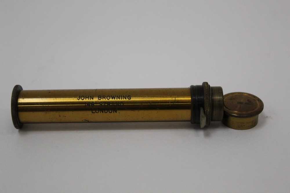 Lot 2593 - Antique brass spectroscope by John Browning, 146 Strand, London