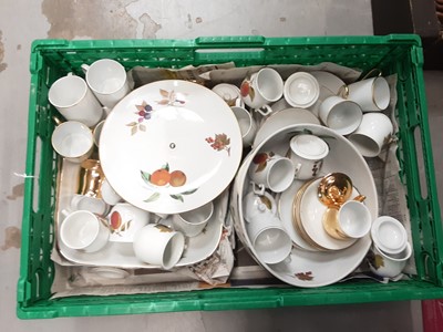 Lot 1300 - Selection of Royal Worcester Evesham tableware and a Limoges part coffee set