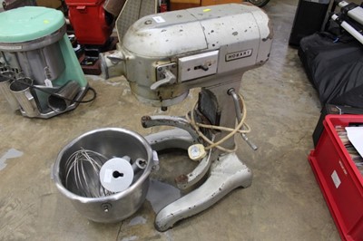 Lot 120 - Vintage Hobart Commercial food mixer, together with mixing bowl and attachments