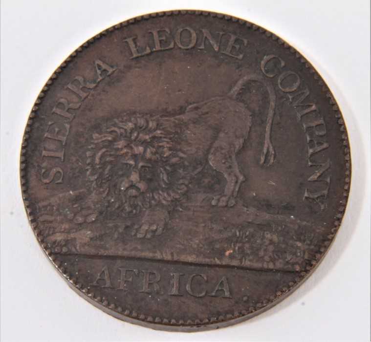 Lot 553 - Sierra Leone - British Colony bronze Cent 1791 dark toned AEF-EF and scarce (1 coin)