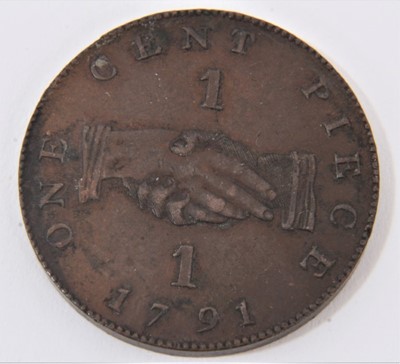Lot 553 - Sierra Leone - British Colony bronze Cent 1791 dark toned AEF-EF and scarce (1 coin)