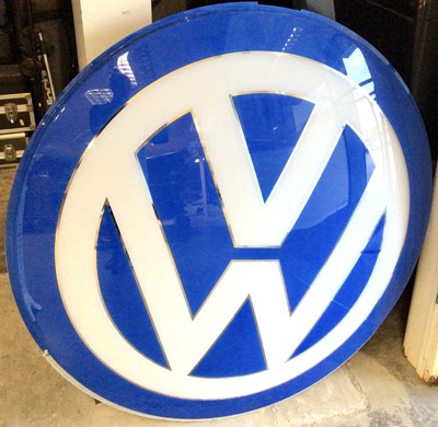 Lot 1988 - Extremely large illuminated Volkswagen (VW) dealership sign