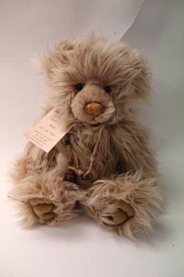 Lot 1832 - Charlie Bears Little Gem CB125089, Diamond CB125088 and Treasure CB125090 with tags in Charlie Bear carry bag and one other bag.