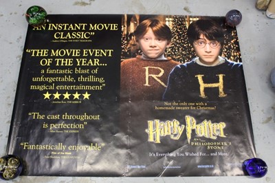 Lot 1647 - Three Harry Potter posters quad size, The Philosphers Stone, Goblet of Fire and Prisoner of Azkaban