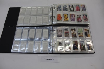 Lot 1638 - Cigarette card selection in albums (including some stuck in) Players, Wills, Churchmans etc.