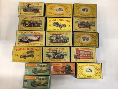 Lot 1856 - Matchbox models of yesteryear, various series, Matchbox 1:75 Series boxed and others (2 boxes)