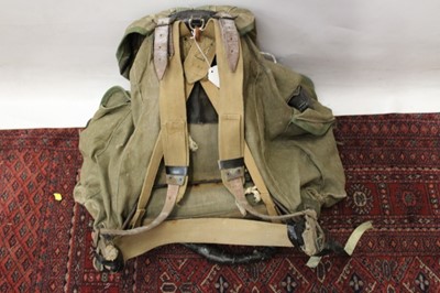 Lot 683 - Parachute Regiment canvas backpack