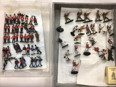 Lot 1821 - Britains selection of lead soldiers, Guardsmen, Gentry, Queen on Horseback and others (qty)