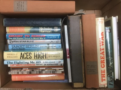Lot 1744 - Large collection of books relating to aviation and particularly relating to WWII