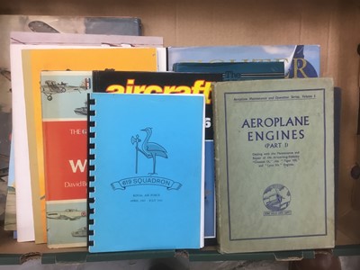 Lot 1745 - Large collection of books relating to aviation and particularly relating to the World Wars (10 boxes)