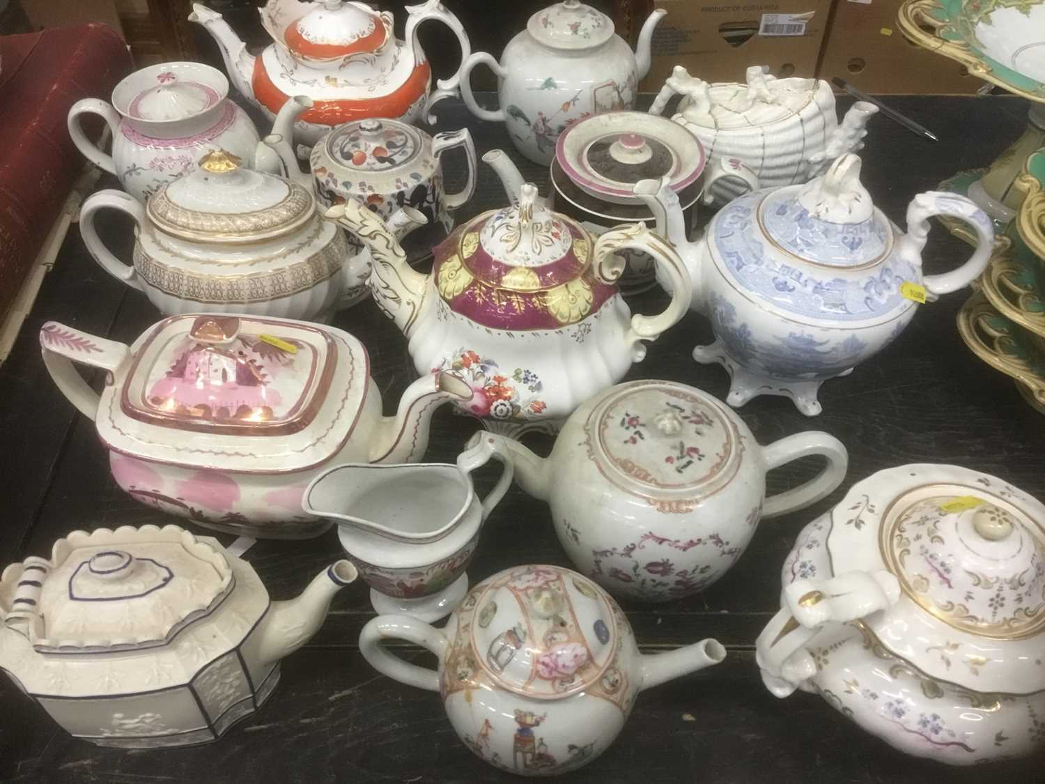 Teapots Collection Disaster Lot 138 - Collection of teapots