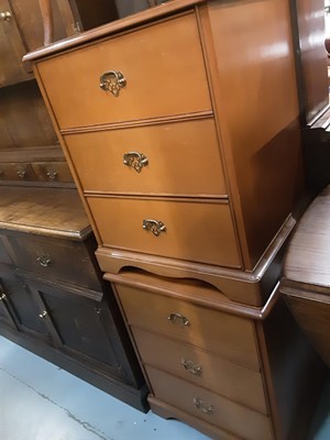 Lot 882 - Three Stag bedside chests