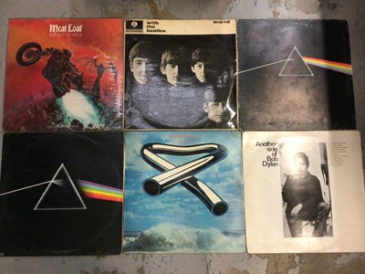 Lot 542 - Two boxes of records, including Beatles, Dylan, Ian Dury, etc