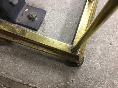 Lot 348 - Georgian brass club fender