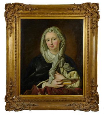 Lot 1219 - Circle of Charles-André van Loo - 18th century oil on canvas - portrait of Maria Vittoria of Savoy Carignano