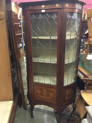 Lot 951 - Edwardian Art Nouveau display cabinet