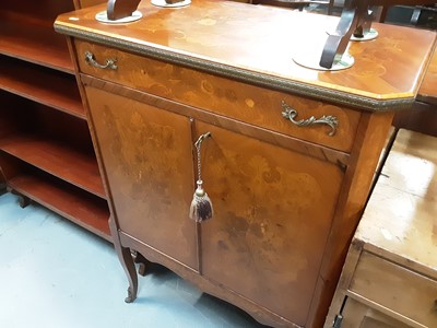 Lot 983 - French marquetry inlaid cabinet with brass mounts