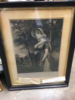 Lot 271 - Mezzotint after Hoppner and another after E Gulland, signed.