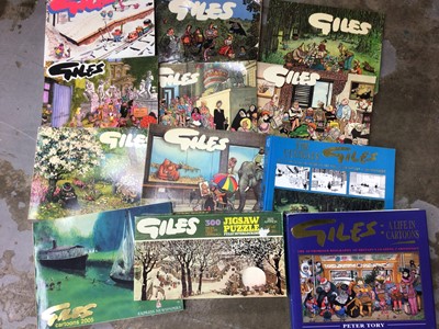 Lot 411 - Large quantity of Giles annuals and Giles puzzle