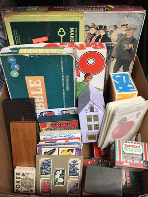 Lot 416 - One box of toys, games and some ephemera