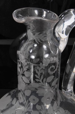 Lot 169 - Good quality Victorian cut glass claret jug