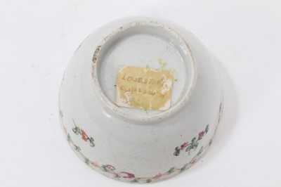 Lot 163 - Lowestoft tea bowl and saucer