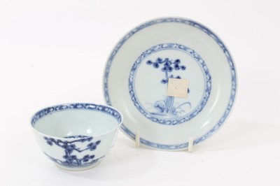 Lot 165 - Chinese Nanking cargo tea bowl and saucer