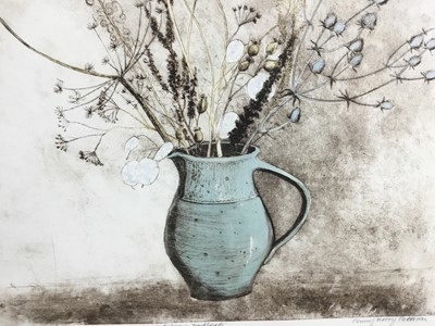 Lot 171 - Penny Berry Paterson (1941-2021) etching and aquatint - Autumn Seedheads, signed and numbered 2/4,  40cm x 48cm , in glazed frame