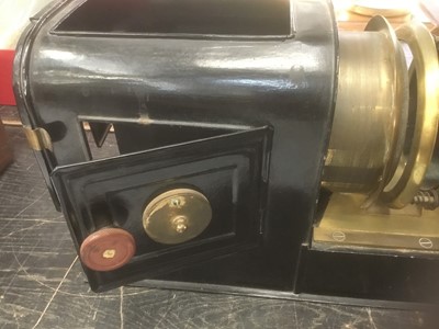 Lot 149 - Victorian brass magic lantern