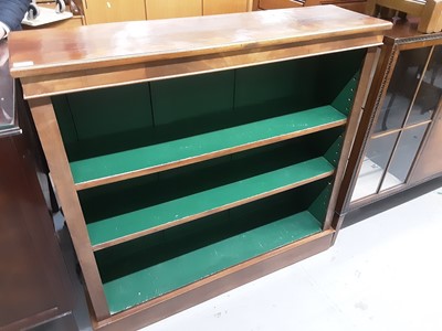 Lot 879 - Victorian mahogany open bookcase with adjustable shelves, 115.5cm wide, 31.5cm deep, 111.5cm high