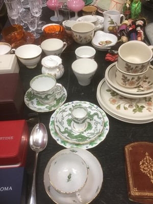 Lot 131 - Collection of various glassware, china, jewellery boxes and other items