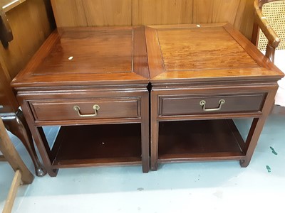 Lot 832 - Pair of Oriental side tables