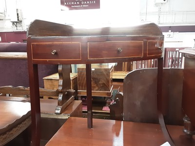 Lot 991 - Victorian mahogany commode with ceramic liner together with a step commodes